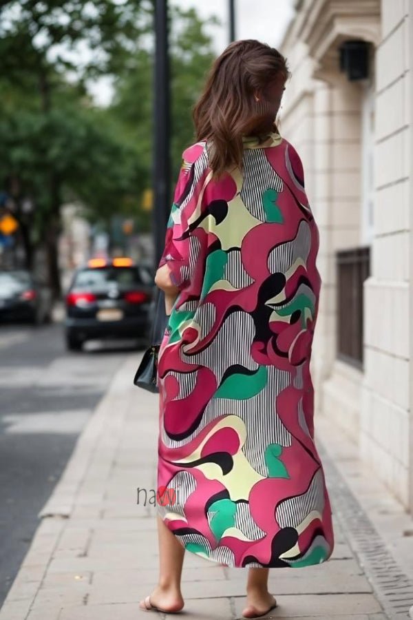 Illuminati Shirt Dress - Navvi.in