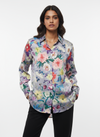 Blue Bloom Button-Down Shirt