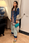 Indira Persian Bloom Co - ord Set - Navvi.in