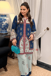 Indira Persian Bloom Co - ord Set - Navvi.in