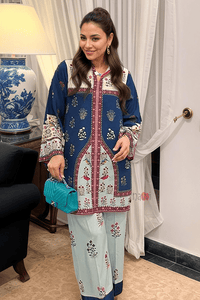 Indira Persian Bloom Co - ord Set - Navvi.in
