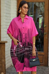 Ink Wash Printed Cotton Blend Shirt Available in 4 Colour - Navvi.in