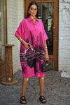 Ink Wash Printed Cotton Blend Shirt Available in 4 Colour - Navvi.in
