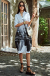 Ink Wash Printed Cotton Blend Shirt Available in 4 Colour - Navvi.in