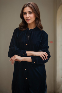 Ice Velvet Tunic and Trouser Co-ord Set