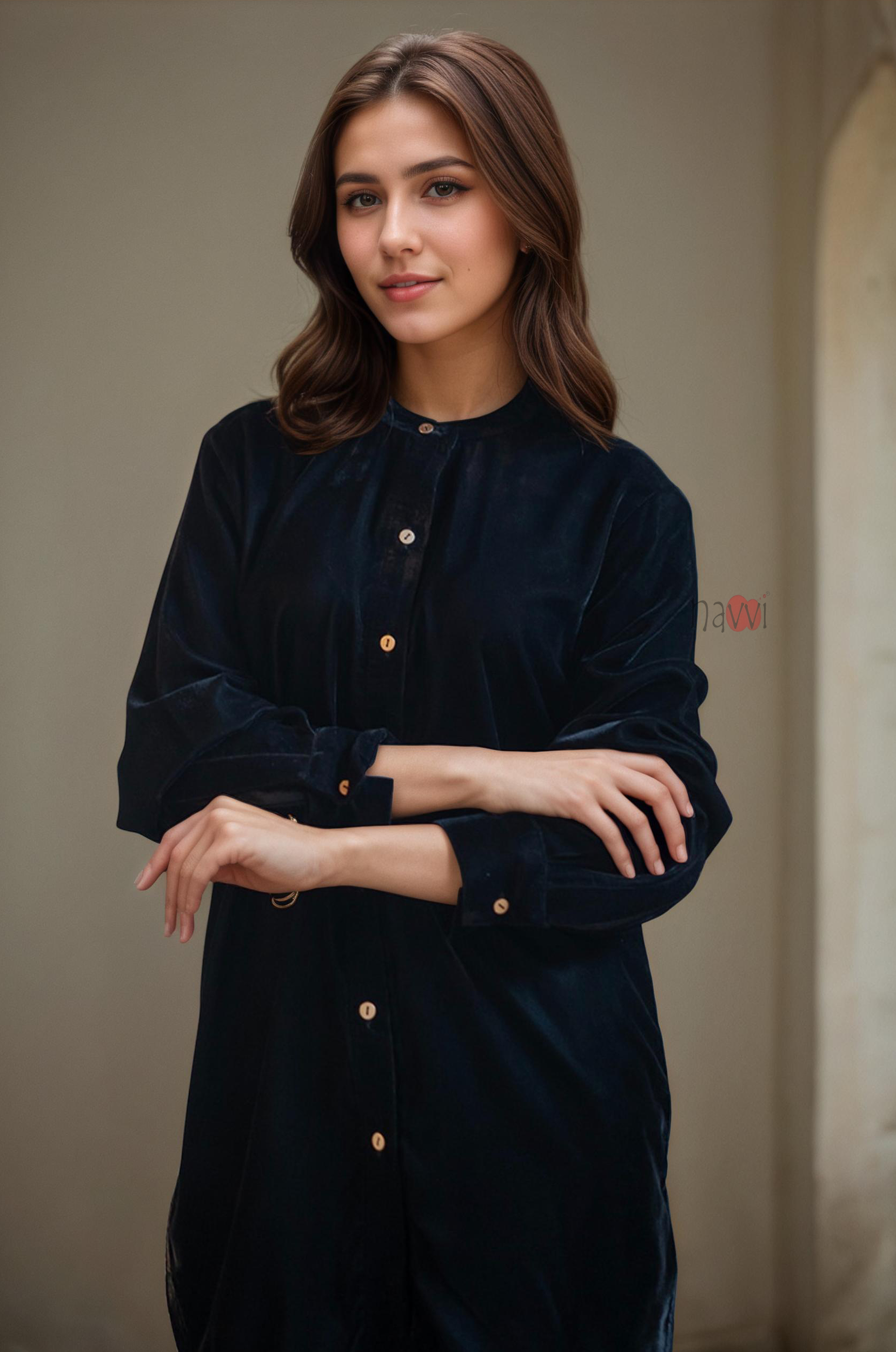 Ice Velvet Tunic and Trouser Co-ord Set