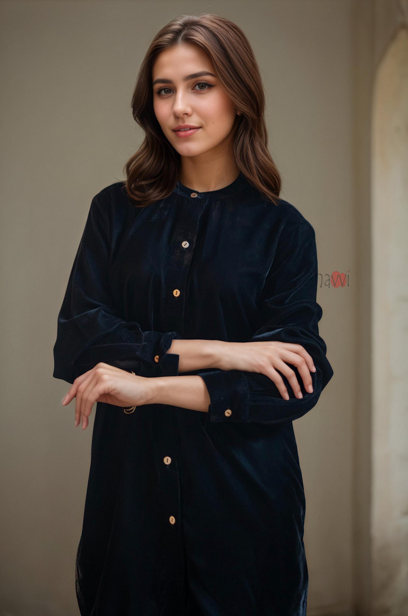 Ice Velvet Tunic and Trouser Co-ord Set