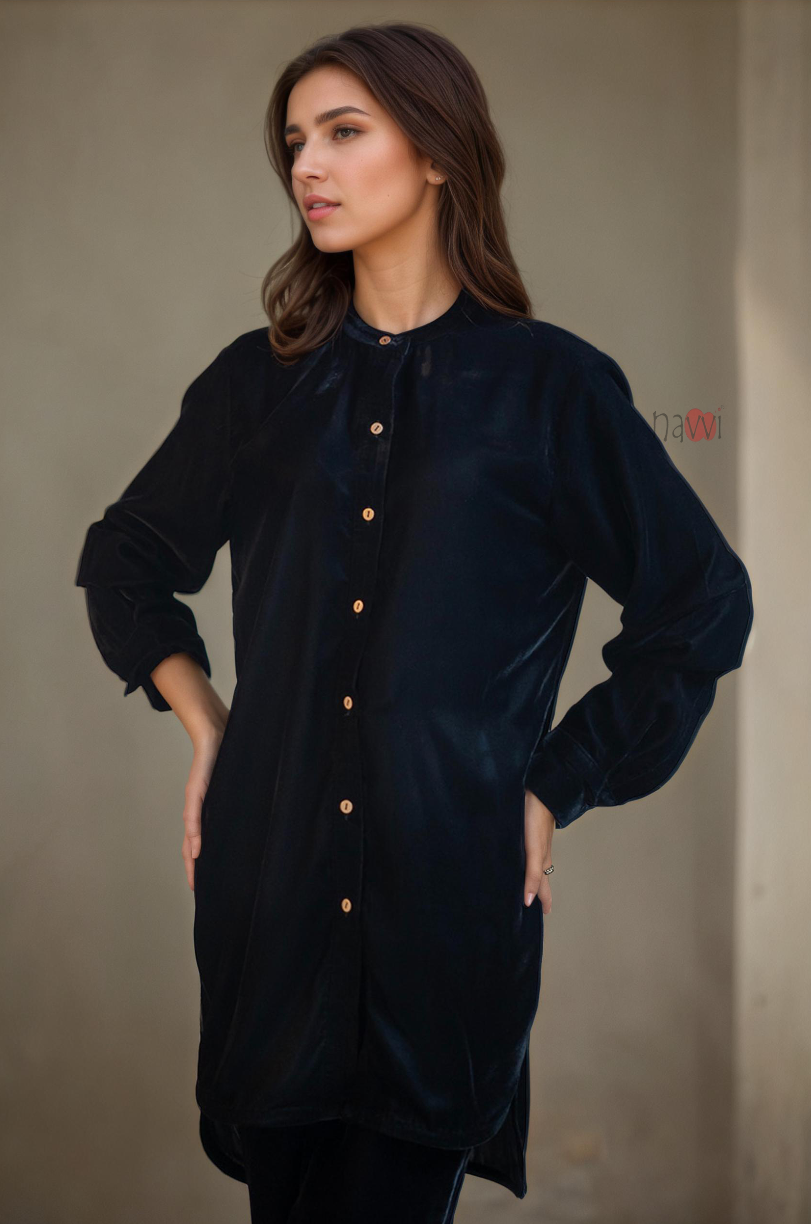 Ice Velvet Tunic and Trouser Co-ord Set