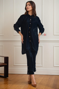 Ice Velvet Tunic and Trouser Co-ord Set