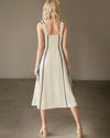 Ivory Frame Dress - Navvi.in