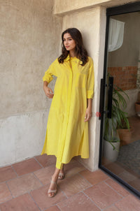 Minimal Chic Shirt Dress with Pants