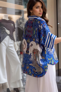 Modern Art Wildlife Print Shirt - Navvi.in