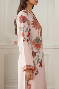 Ivory Floral Straight Kurta Set – Festive Wear - Navvi.in