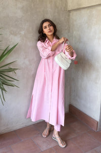 Minimal Chic Shirt Dress with Pants