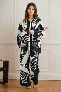 Chic Abstract Pattern Co-Ord Set