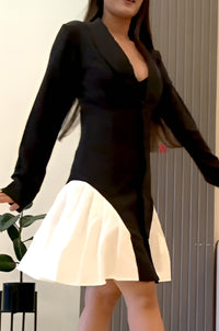 Monochrome Mirage Dress