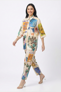 Abstract Printed Co-ord Set