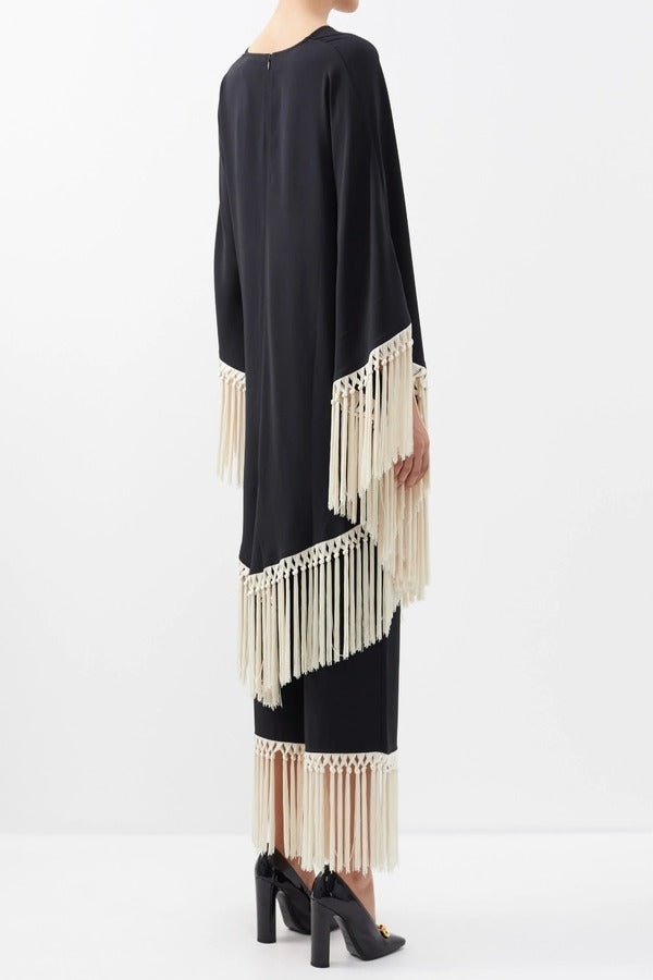 Kaftan Style Co - Ord Set With Fringe - Navvi.in