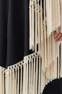 Kaftan Style Co - Ord Set With Fringe - Navvi.in