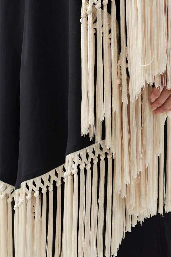 Kaftan Style Co - Ord Set With Fringe - Navvi.in