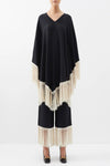 Kaftan Style Co - Ord Set With Fringe - Navvi.in