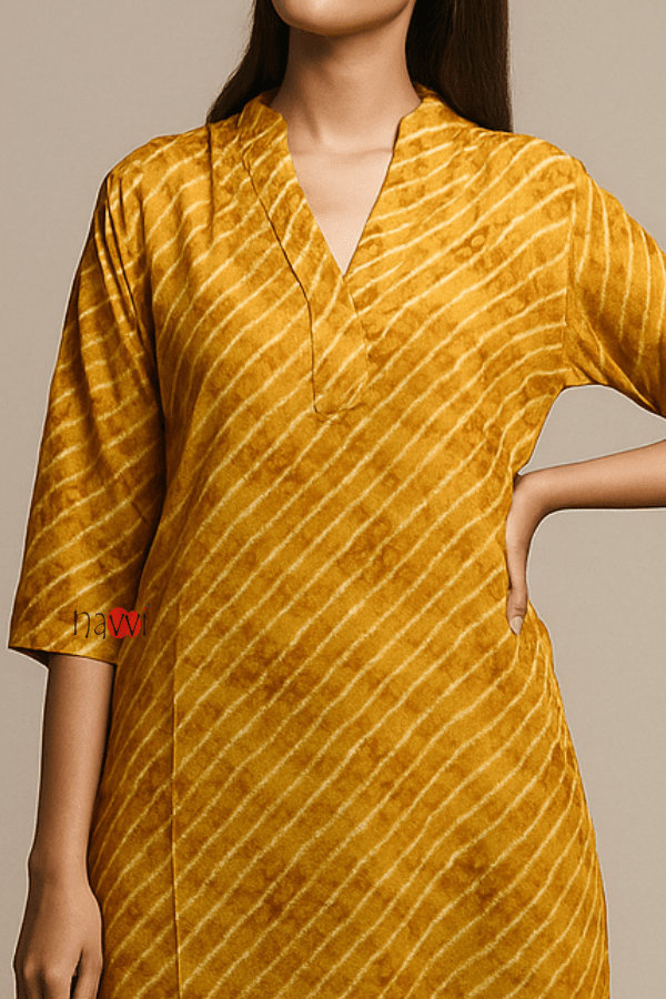 Kesariya Stride Kurta - Navvi.in