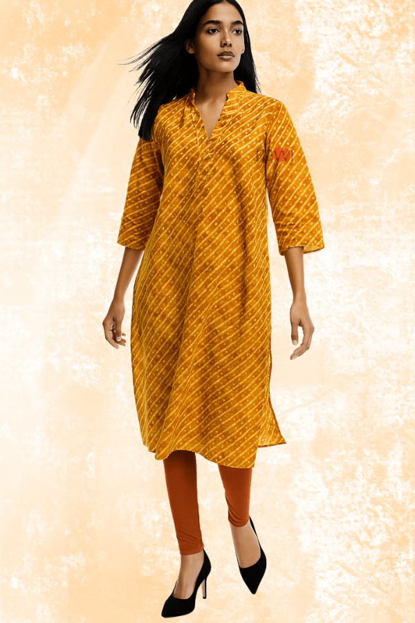 Kesariya Stride Kurta - Navvi.in