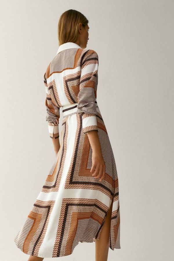 Korean Long Check Shirt Style Dress - Navvi.in