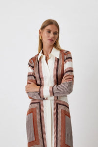 Korean Long Check Shirt Style Dress - Navvi.in