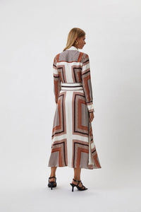 Korean Long Check Shirt Style Dress - Navvi.in