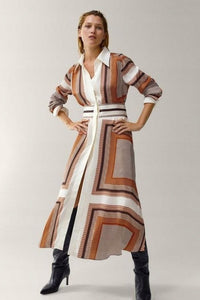 Korean Long Check Shirt Style Dress - Navvi.in
