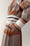 Korean Long Check Shirt Style Dress - Navvi.in