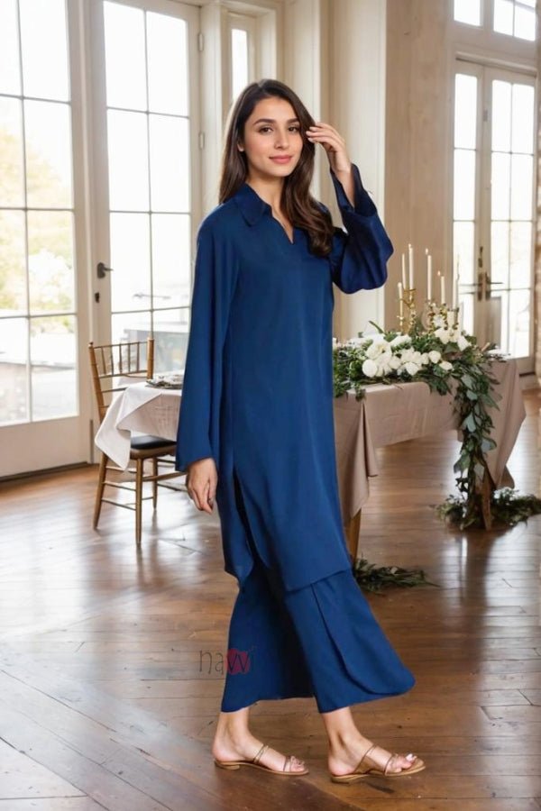 Korean Overlapping Co - Ord Set - Navvi.in