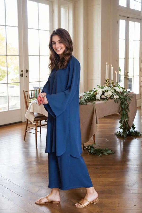 Korean Overlapping Co - Ord Set - Navvi.in