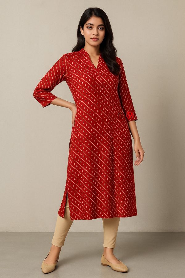 Kumkum Lines Kurta - Navvi.in