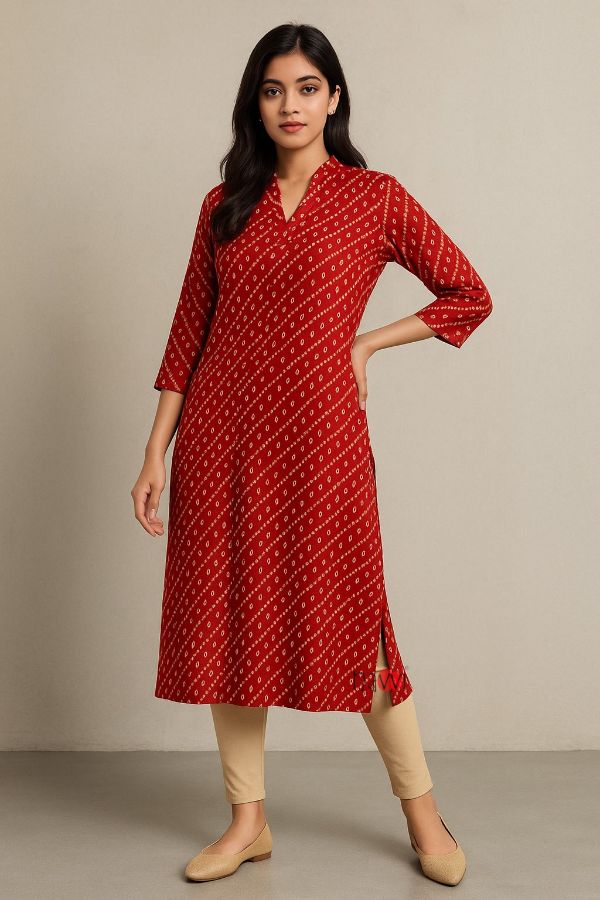 Kumkum Lines Kurta - Navvi.in