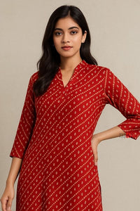 Kumkum Lines Kurta - Navvi.in