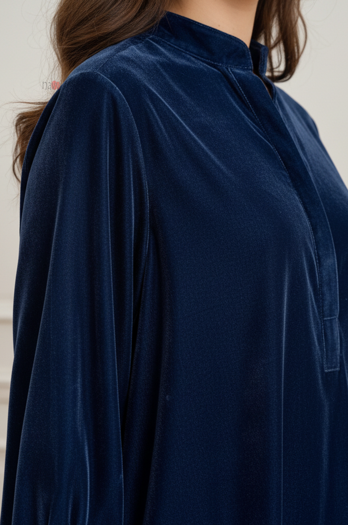 Midnight Blue Velvet Relaxed Co-Ord