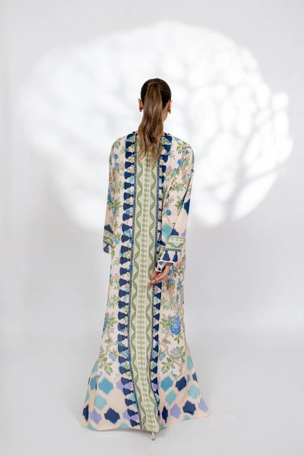 Lamia Korean Printed Maxi Dress - Navvi.in