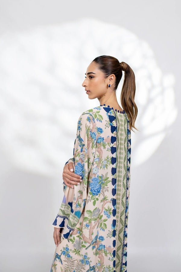 Lamia Korean Printed Maxi Dress - Navvi.in