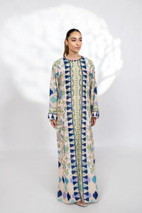 Lamia Korean Printed Maxi Dress - Navvi.in