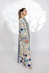 Lamia Korean Printed Maxi Dress - Navvi.in