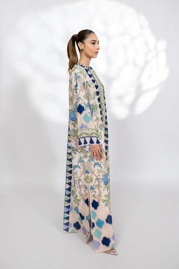 Lamia Korean Printed Maxi Dress - Navvi.in