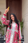 Leaf Design Printed Co - Ord Set - Navvi.in