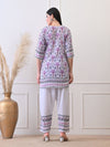 Lilac Palm Breeze Co - ord Set - Navvi.in