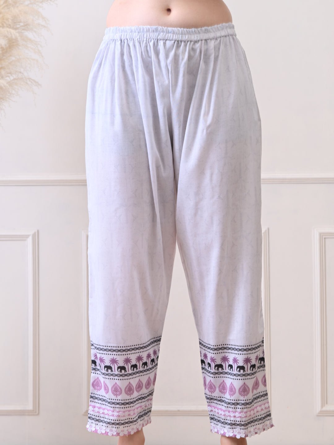 Lilac Palm Breeze Co - ord Set - Navvi.in