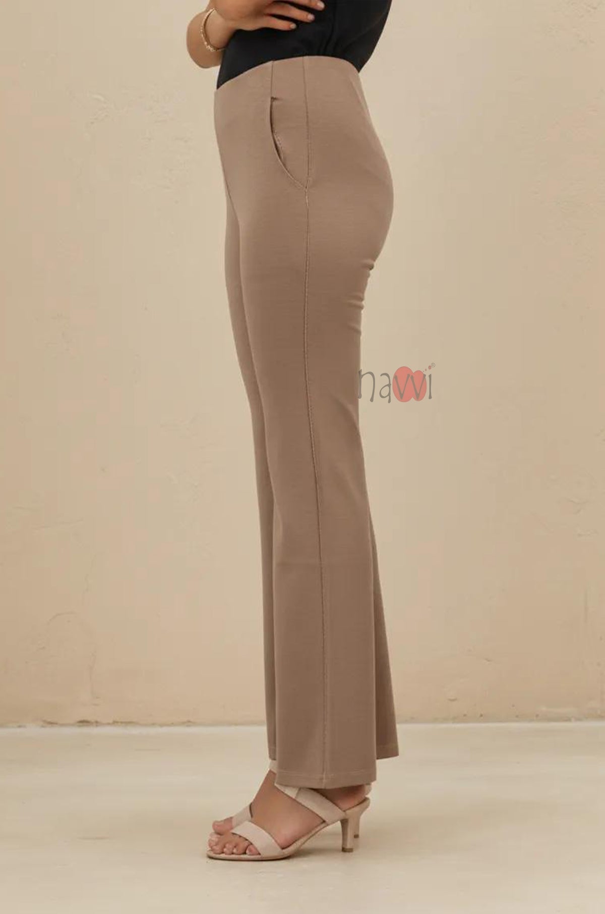 Chic Straight Leg Work Pants - Navvi.in