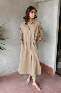 Minimal Chic Shirt Dress with Pants