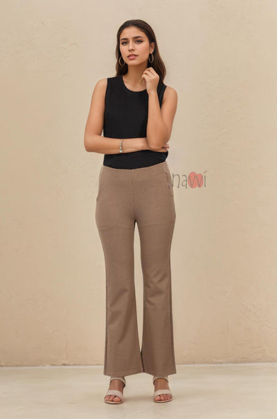 Chic Straight Leg Work Pants - Navvi.in