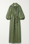 Long Sleeves Striped Dress - Navvi.in